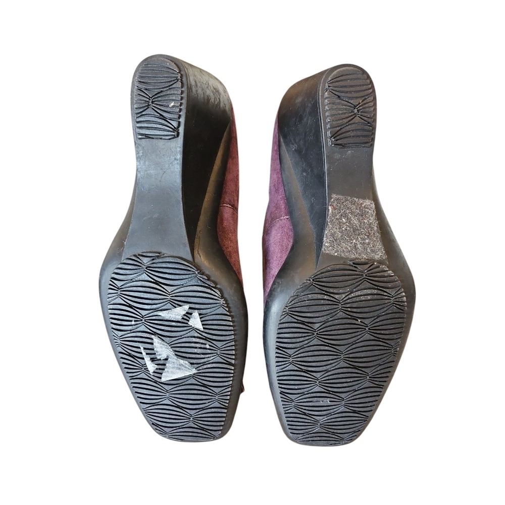 White Mountain Purple Wedges w/Bow - Picture 7 of 8
